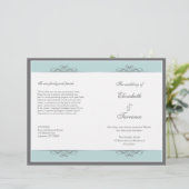 Programme de mariage décoratif moderne Circulaire (Debout devant)