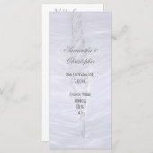 Programme de mariage d'église mariage blanche trad (Devant / Derrière)