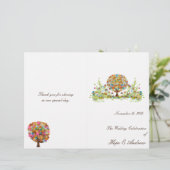 Programme de mariage des arbres fleuris (Debout devant)