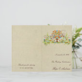 Programme de mariage des arbres fleuris (Debout devant)