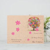 Programme de mariage des arbres fleuris (Debout devant)