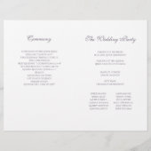 Programme de mariage des bactéries peintes (Dos)