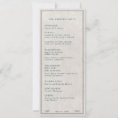 Programme de mariage des casquettes de cowboys occ (Dos)