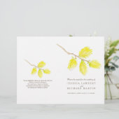 Programme de mariage des catalogues de saules jaun (Debout devant)