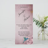 Programme de mariage des colibris roses (Debout devant)