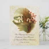 Programme de mariage des cygnes vintages (Debout devant)