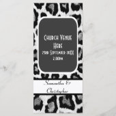 Programme de mariage des empreintes de léopard noi (Devant)