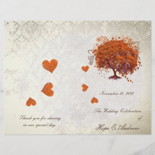 Programme de mariage des feuilles d'arbre de prune (Devant)