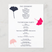 Programme de mariage des Feuilles de la Marine mod (Dos)