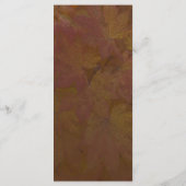 Programme de mariage des Feuilles d'érable coloré (Dos)