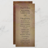 Programme de mariage des Feuilles d'érable coloré (Devant / Derrière)