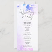 Programme de mariage des Feuilles et des fleurs vi (Dos)