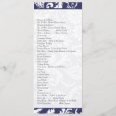 Programme de mariage des filles Damas de la Marine (Dos)