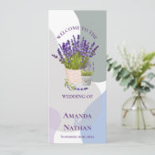 Programme de mariage des Fleurs de Lavande Plutôt (Debout devant)