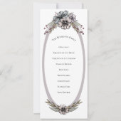 Programme de mariage des fleurs d'hiver (Dos)