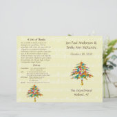 Programme de mariage des fleurs musicales (Debout devant)