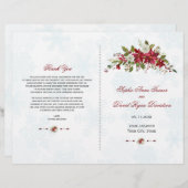 Programme de mariage des flocons de neige de la po (Devant / Derrière)