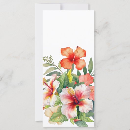 Programme de mariage des hibiscus tropicaux (Dos)