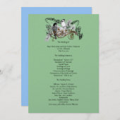 Programme de mariage des Inséparables vintages (Devant / Derrière)