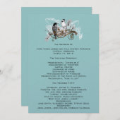 Programme de mariage des Inséparables vintages Not (Devant / Derrière)