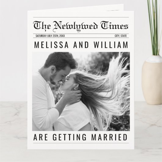 Programme de mariage des journaux Chronologie info (Devant)