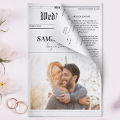 Programme de mariage des journaux Heure Ligne Phot