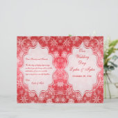 Programme de mariage des lacs de neige rouge et bl (Debout devant)