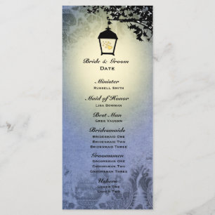 Programme de mariage des lampes de rue à lanterne