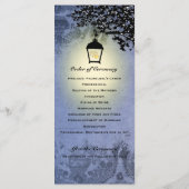 Programme de mariage des lampes de rue à lanterne  (Dos)