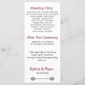 programme de mariage des lèvres et moustache mod (Dos)