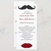 programme de mariage des lèvres et moustache mod (Devant / Derrière)