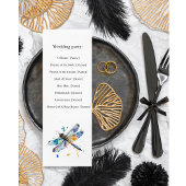 Programme de mariage des libellules, personnalisé