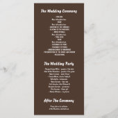 programme de mariage des lucioles de forêt enchant (Dos)