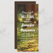 programme de mariage des lucioles de forêt enchant (Devant / Derrière)