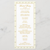 Programme de Mariage des Merles Bleus (Dos)