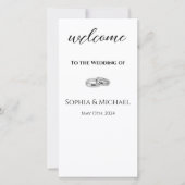 Programme de mariage des Noirs et des Anneaux de M (Devant)