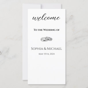 Programme de mariage des Noirs et des Anneaux de M