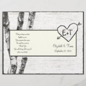 Programme de mariage des oiseaux sculptés (Devant)