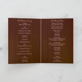 Programme de mariage des papillons floraux rose ru (Intérieur)