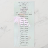 Programme de mariage des papillons /gris (Dos)