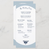 Programme de mariage des pins d'hiver Lumière (Devant / Derrière)