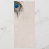 Programme de mariage des plumes de paon (Dos)