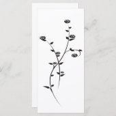 Programme de mariage des roses noires et blanches (Devant / Derrière)