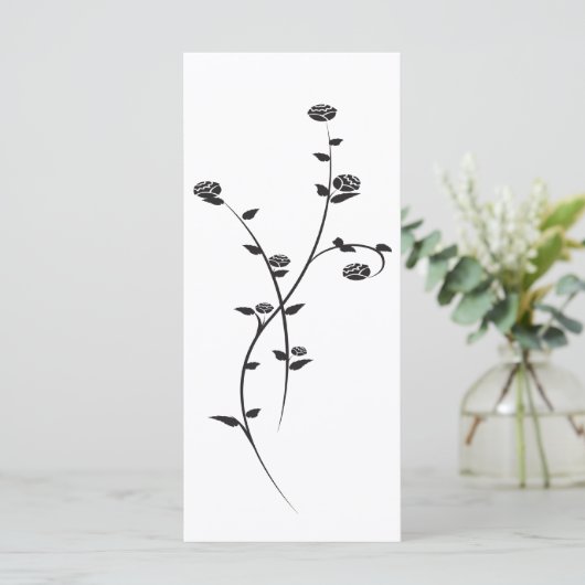 Programme de mariage des roses noires et blanches (Debout devant)