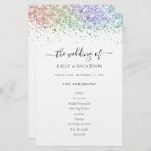 Programme de mariage des scripts de Parties scinti (Devant / Derrière)