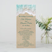 Programme de mariage des vagues de plage et des ét (Debout devant)