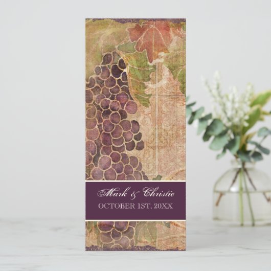 Programme de mariage des vignes âgées (Debout devant)