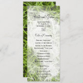 Programme de mariage d'été pour le Jardin de l'her (Devant / Derrière)