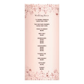 Programme de mariage d'étoiles métalliques en or r (Dos)