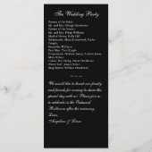 Programme de mariage d'hiver (Dos)